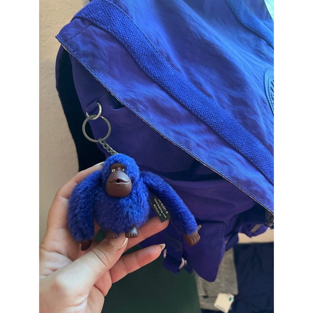 Kipling Joetsu Backpack With Monkey In French Blue - image 3